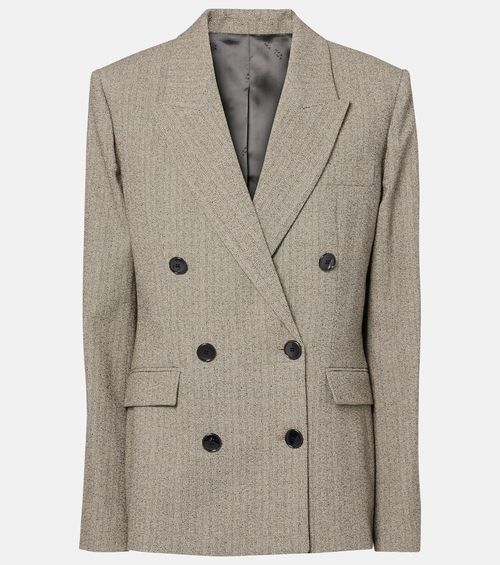 Irma plaid cotton-blend blazer