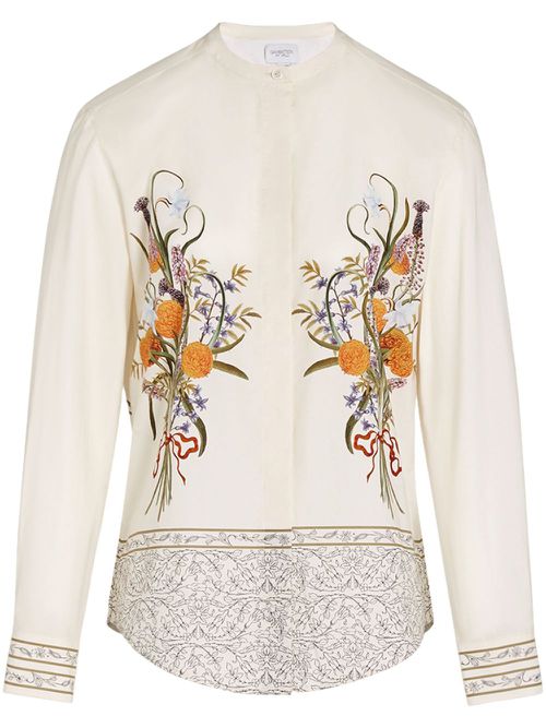Marigold Bouquets blouse - White