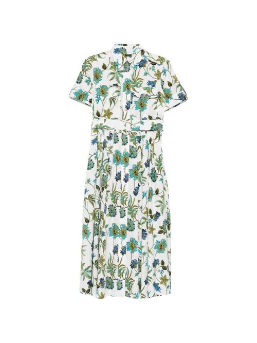 Printed Cotton Chemisier Dress