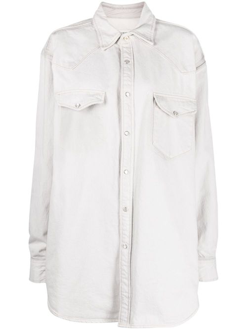 Denim shirt jacket - Grey