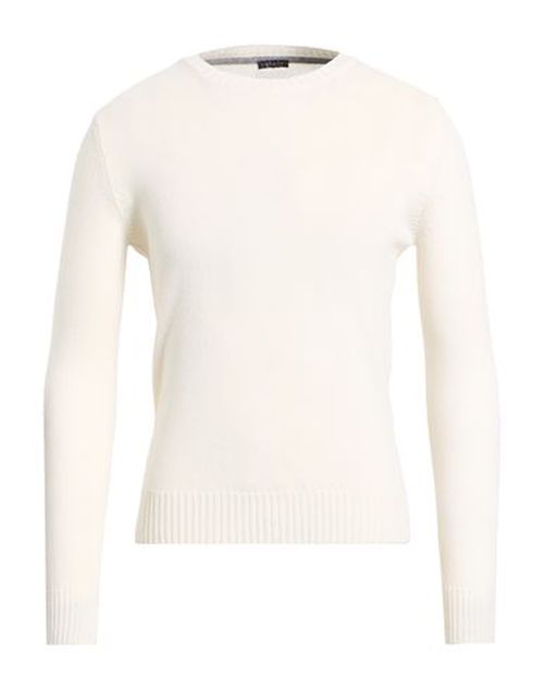 Man Sweater White Size XXL Merino Wool