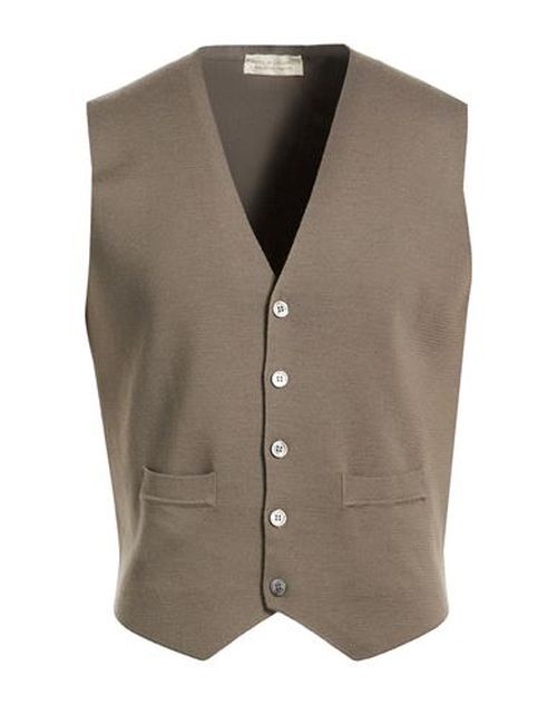 Man Cardigan Military green Size 40 Merino Wool