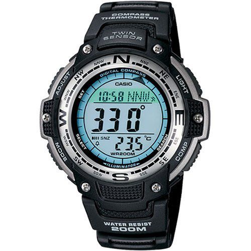 Men's Digital Compass Twin Sensor Sport Watch - Black