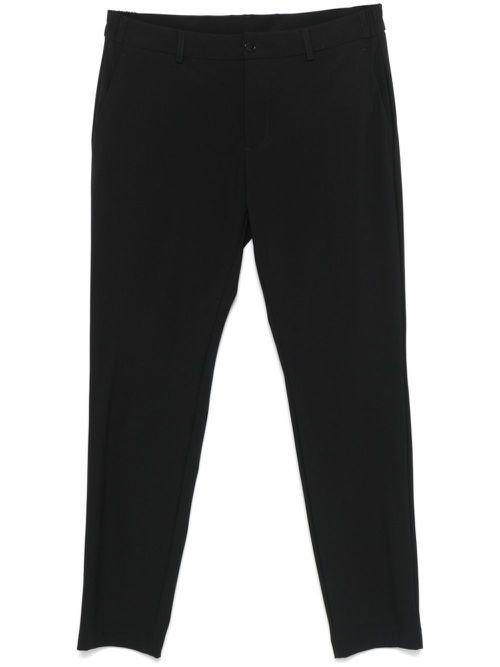 Slim-cut trousers - Black