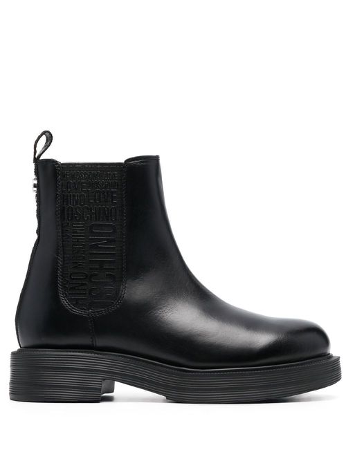 40mm logo-tape Chelsea boots - Black