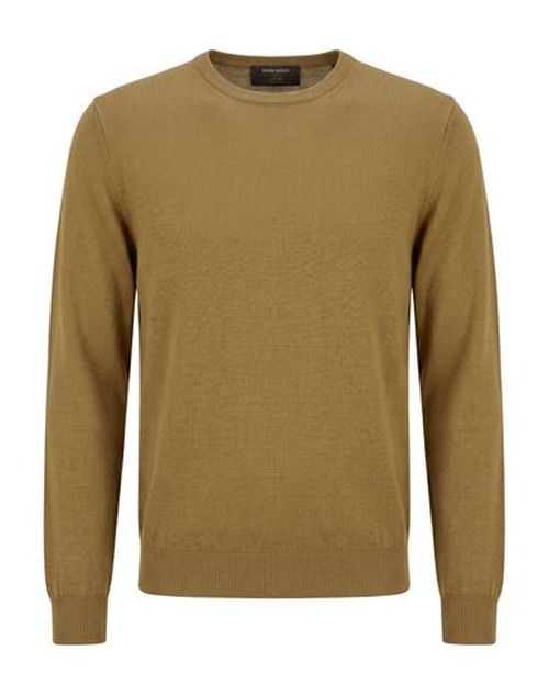 Man Sweater Military green Size 42 Virgin Wool