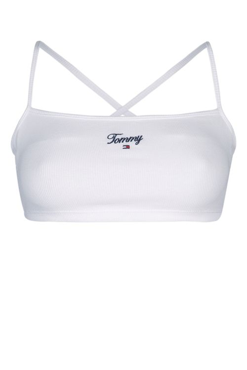 Logo-Embroidered Ribbed Cotton Tank Top — White