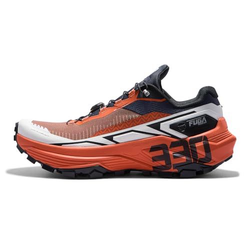 KAILAS Men's FUGA EX 330 Trail Running Shoes Slip Resistant Breathable Lightweight Jogging Hiking Sneakers Jet Black