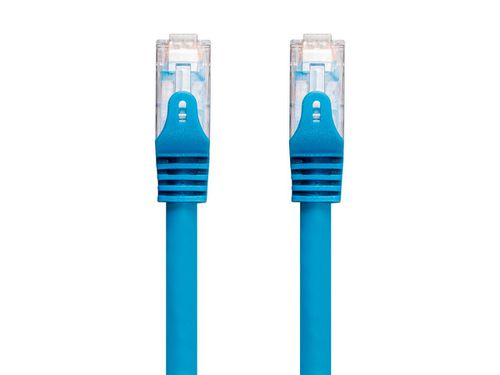 Cat6 35ft Blue CMP Patch Cable, UTP, Solid, 23AWG, 550MHz, Pure Bare Copper, Snagless RJ45, Entegrade Series Ethernet Cable