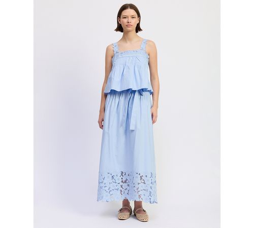 Women's Lucy Maxi Skirt - Light Blue