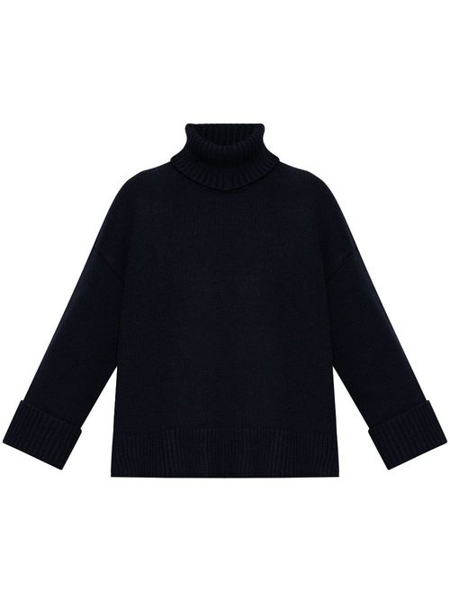 Roll-neck sweater - Blue