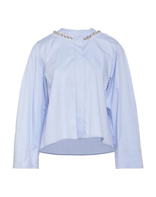 Woman Shirt Lilac Size 1 Cotton, Elastane
