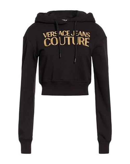 Woman Sweatshirt Black Size S Cotton