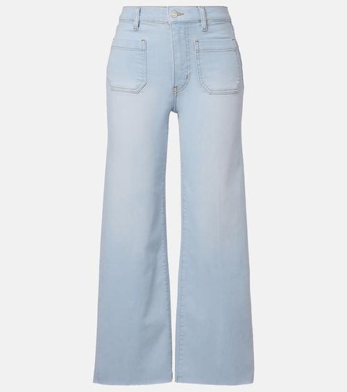 Anchor high-rise wide-leg jeans