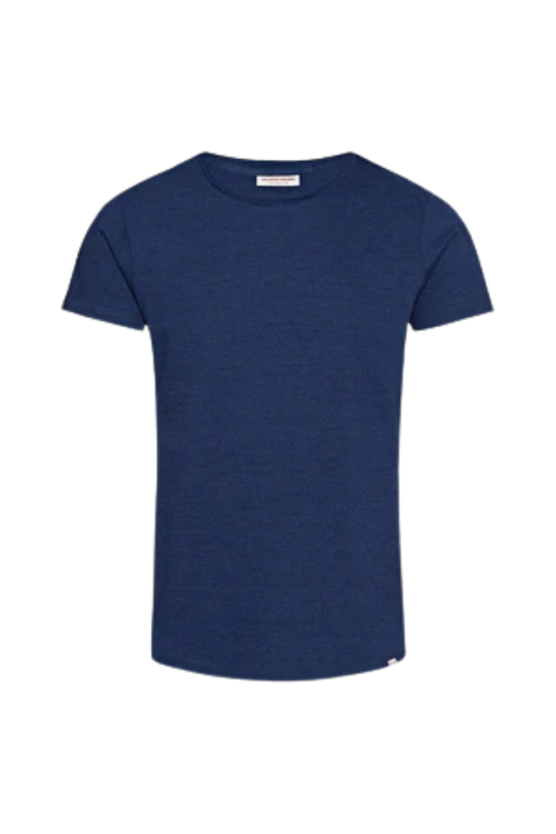 Cashmere-Modal Blend T-shirt — Navy