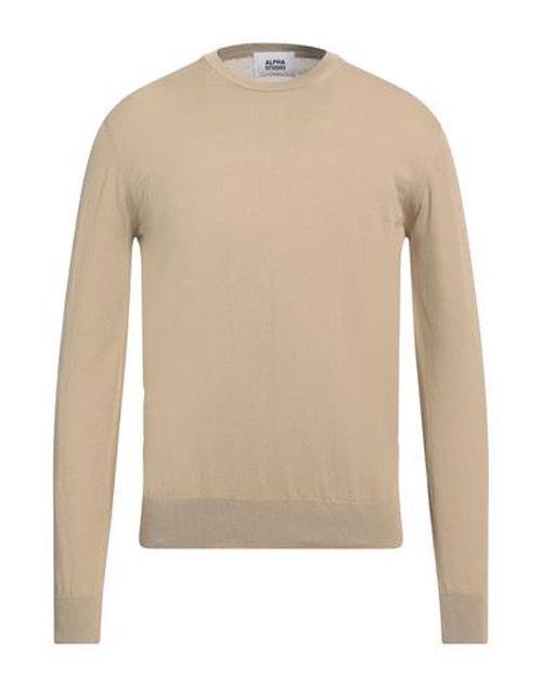 Alpha Studio Man Sweater Sand Size 38 Cotton
