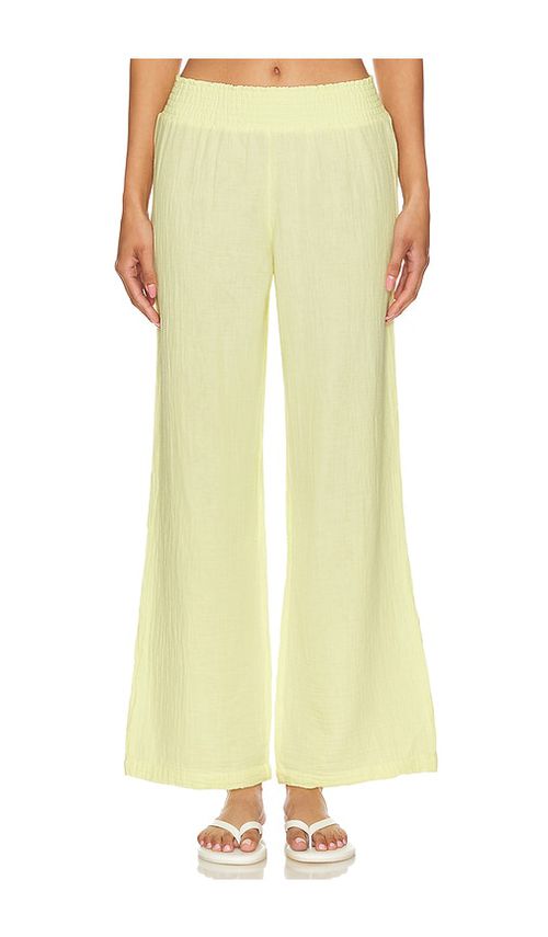 Bobi Wide Leg Pants in Lemon.  XS. Also in L