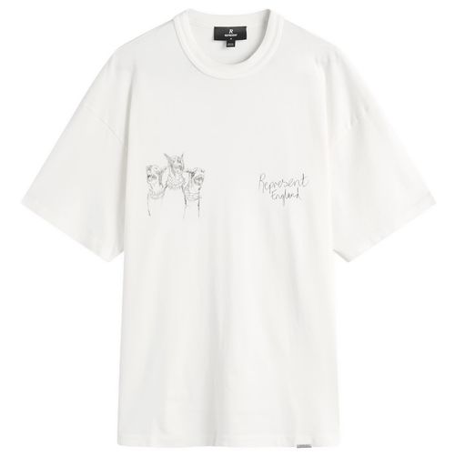 Men's Hand Drawn Thoroughbred Dogs T-Shirt Flat White