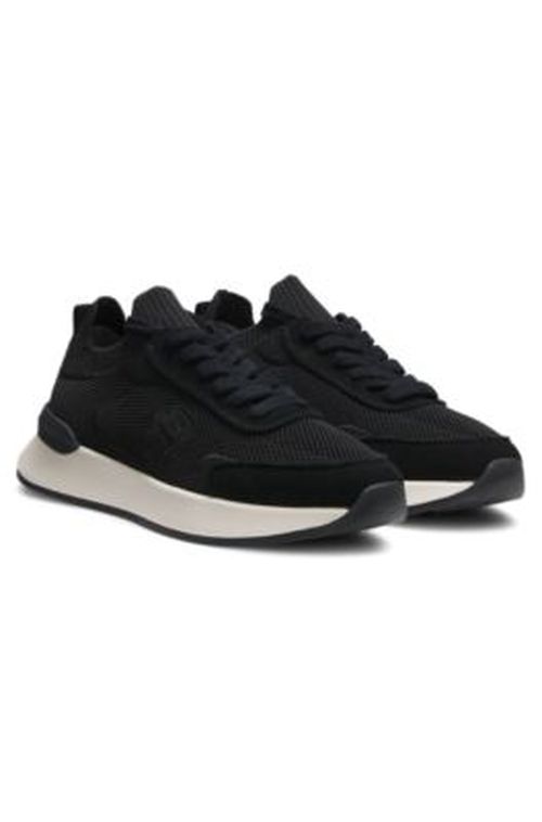 BOSS Sock trainers with Double B monogram - Black Women's Sneaker