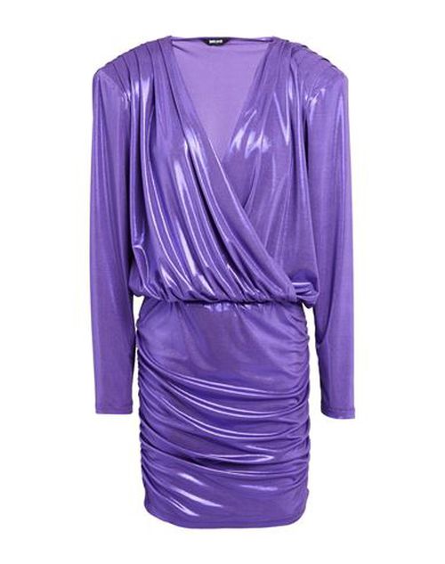 Woman Mini dress Purple Size 0 Polyester, Elastane