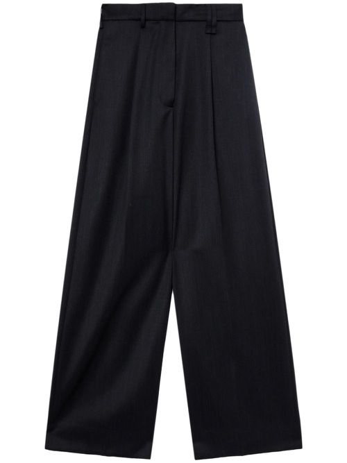 Cropped tailored trousers - Grey