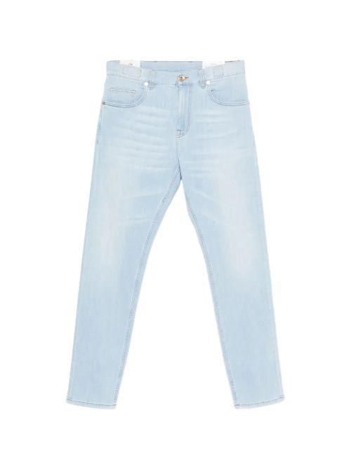 Light-Wash Five-Pocket Jeans — Light Blue