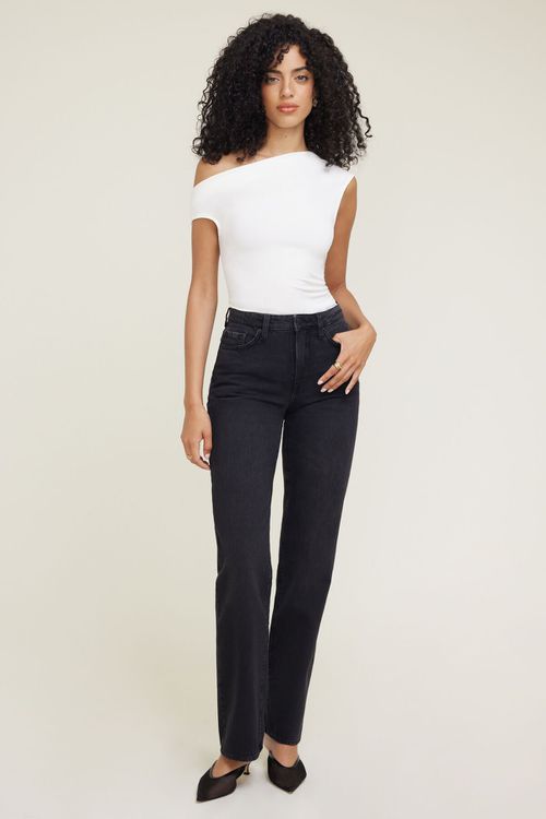 Cara High Rise Straight Jeans