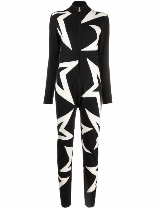 Star-print onesie - Black