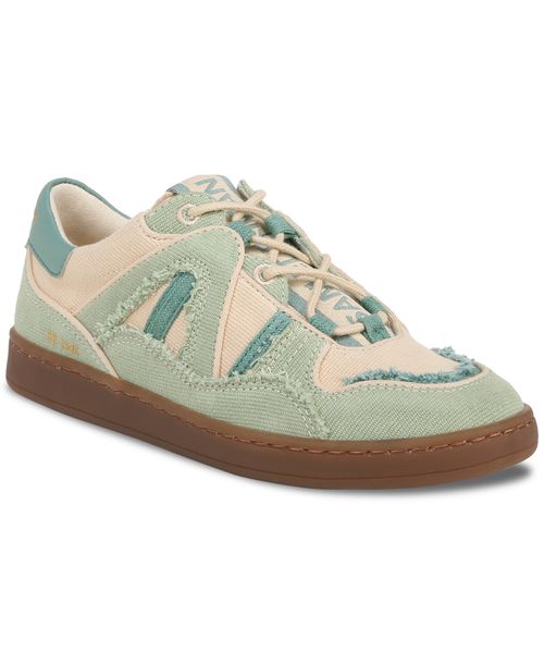 Women's Jayne Vintage Lace-Up Jogger Sneakers - Washed Palm/ Linen/Turquoise