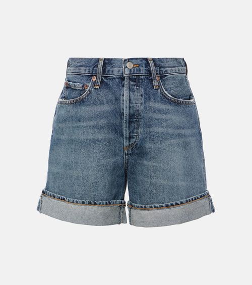 Dame high-rise denim shorts