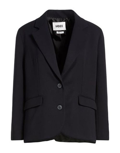 Woman Blazer Navy Size L Polyester, Viscose, Elastane