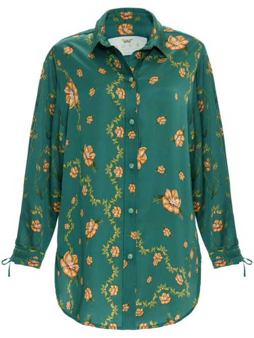 Cecilia Esotérico floral-print shirt - Green