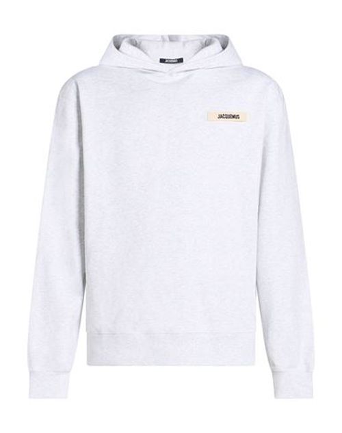 Man Sweatshirt Light grey Size L Cotton
