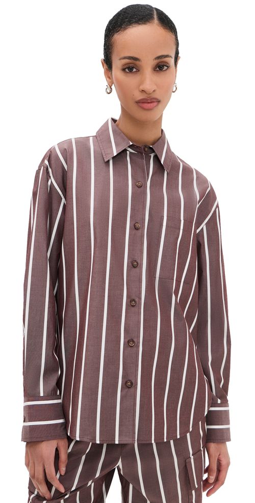 Connie Stripe Button Down Shirt Rswst