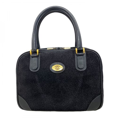 Gucci Black Suede Handbag Pre-Owned