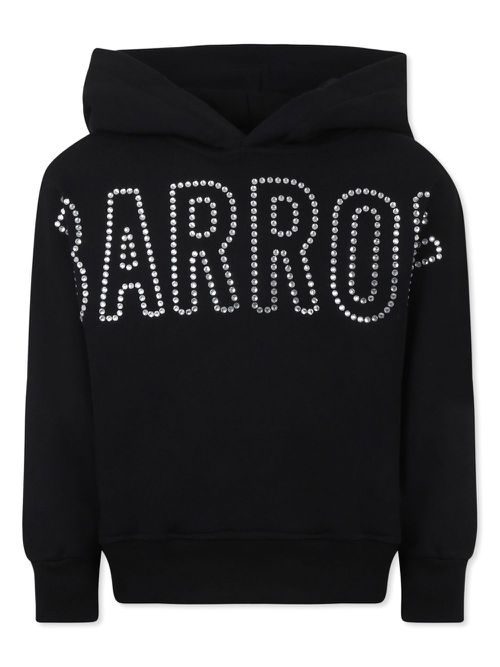 Logo-embellished hoodie - Black