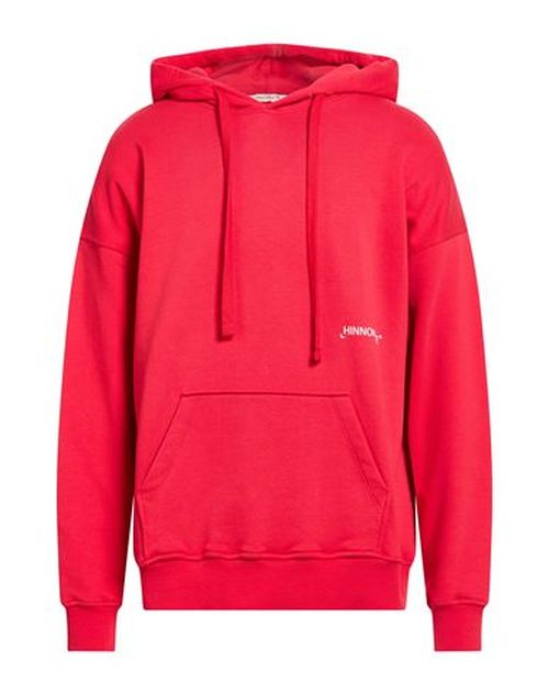 Man Sweatshirt Red Size L Cotton