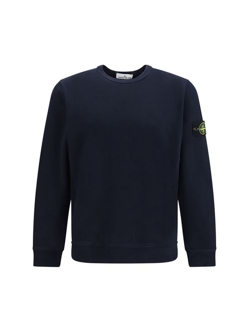 Crewneck Cotton Sweatshirt — Navy