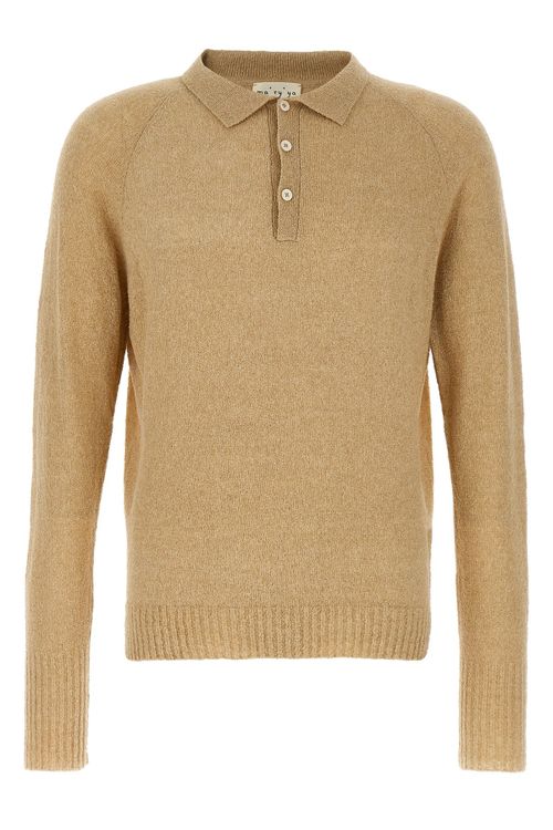 Bouclé Cotton Polo Shirt