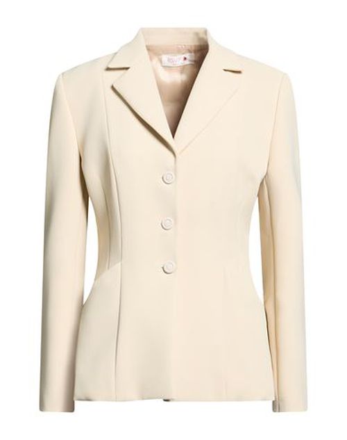 Woman Blazer Beige Size 10 Polyester, Elastane