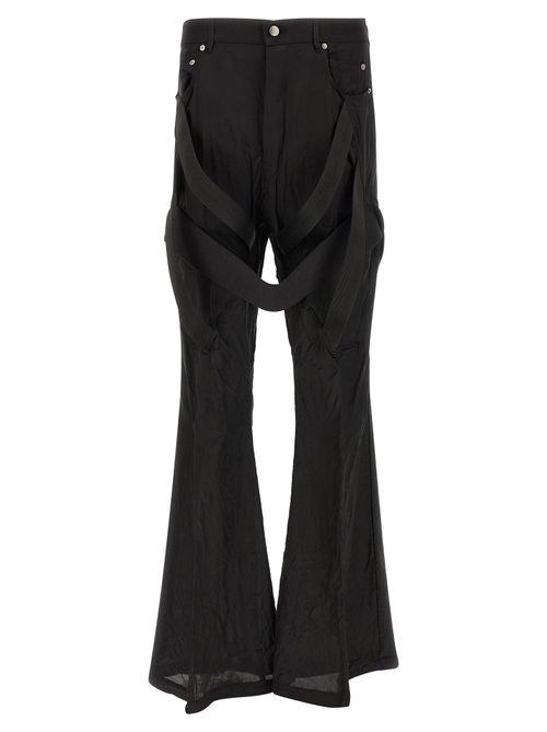 Megastrapped Bolans Trousers — Black