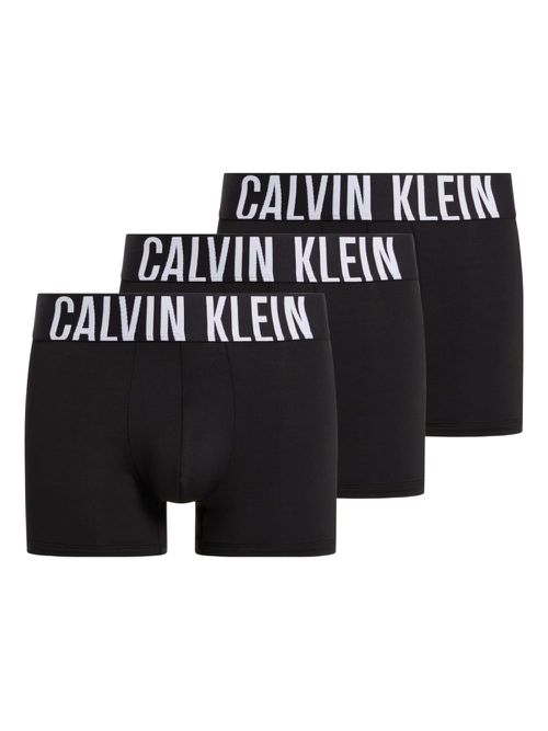 Calvin Klein Underwear 남성 logo-waistband boxers (pack of three) - Black 000NB3775A