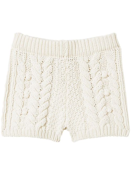 Wool shorts - White