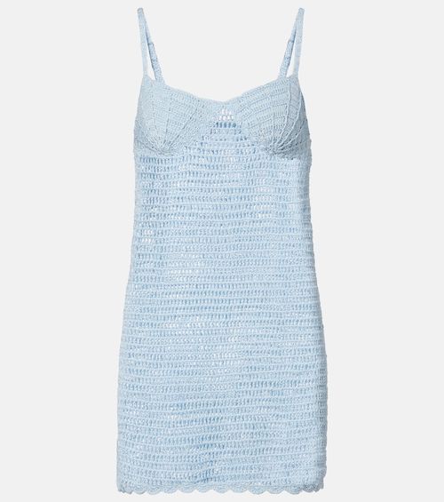 Cotton crochet minidress