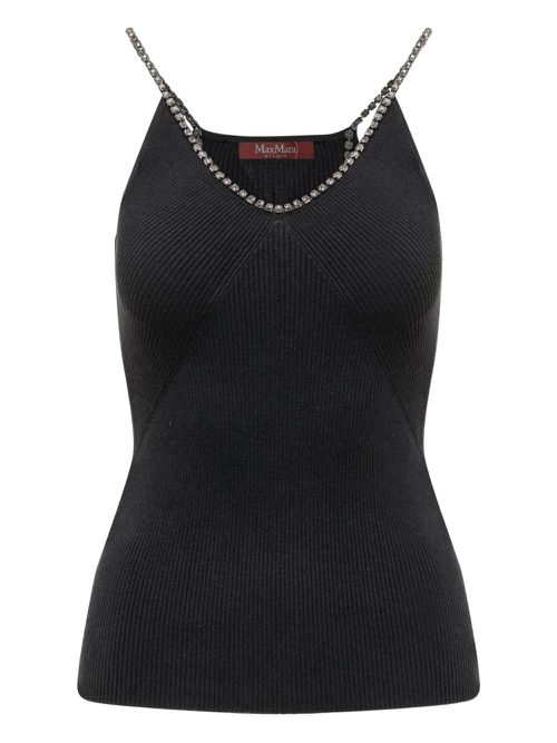Mina ribbed top - Black
