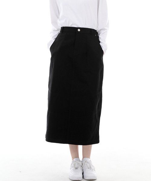 Wide Dome Half Band Long Skirt WDH-1303 Black 