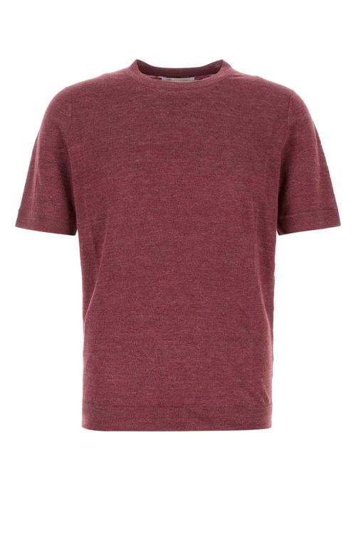 Tyrian Purple Linen Blend Sweater