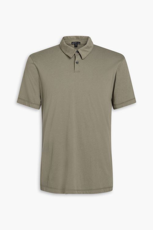 Cotton-jersey polo shirt - Green - 1