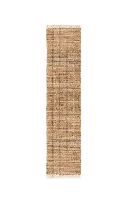 Jute Runner Flatweave Area Rug; 2.5' X 9'