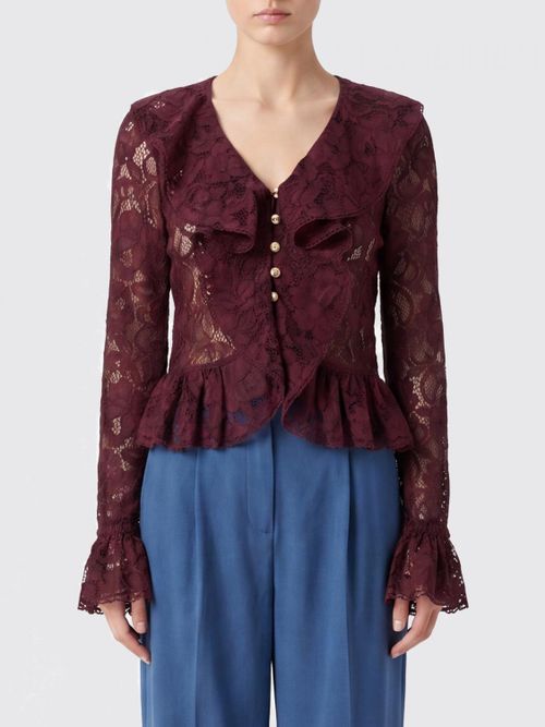 Shirt Woman color Burgundy